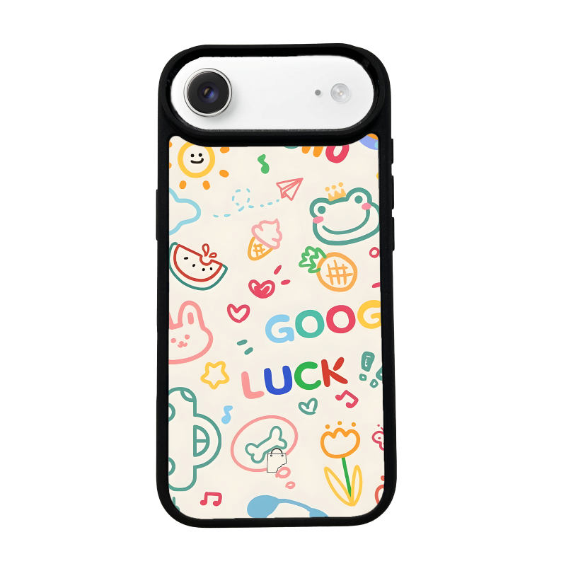 Goodluck Doodle iPhone Phone Case