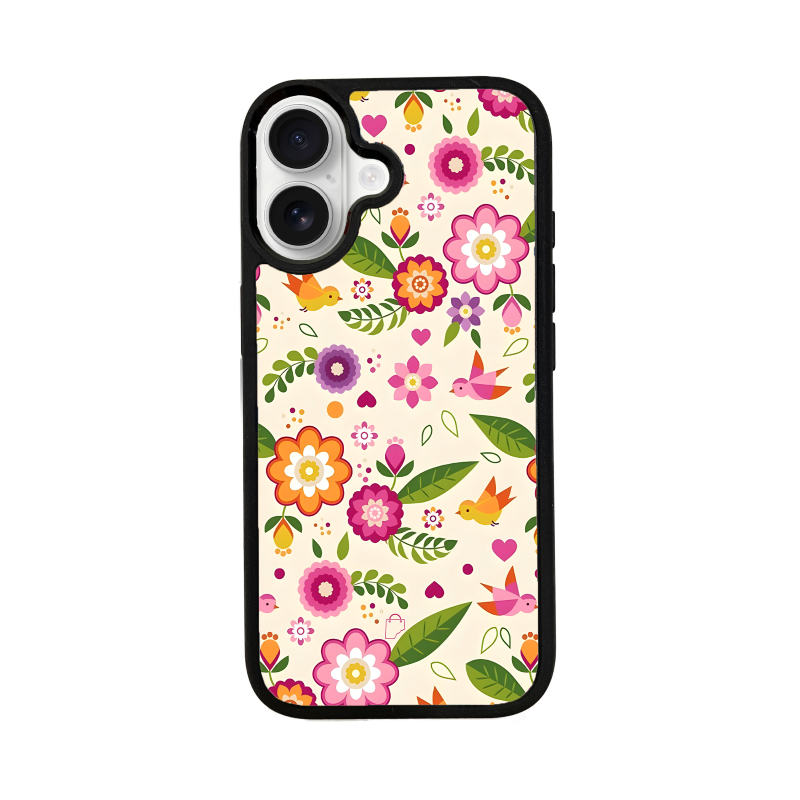 Retro Florere iPhone Phone Case