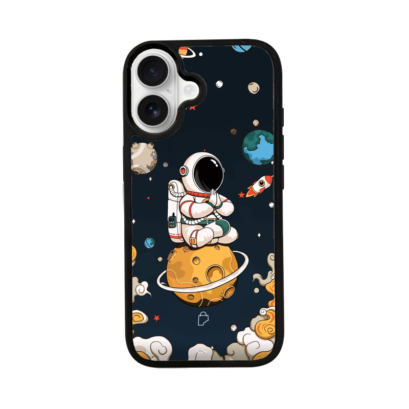 Astronaut Namaste iPhone Case