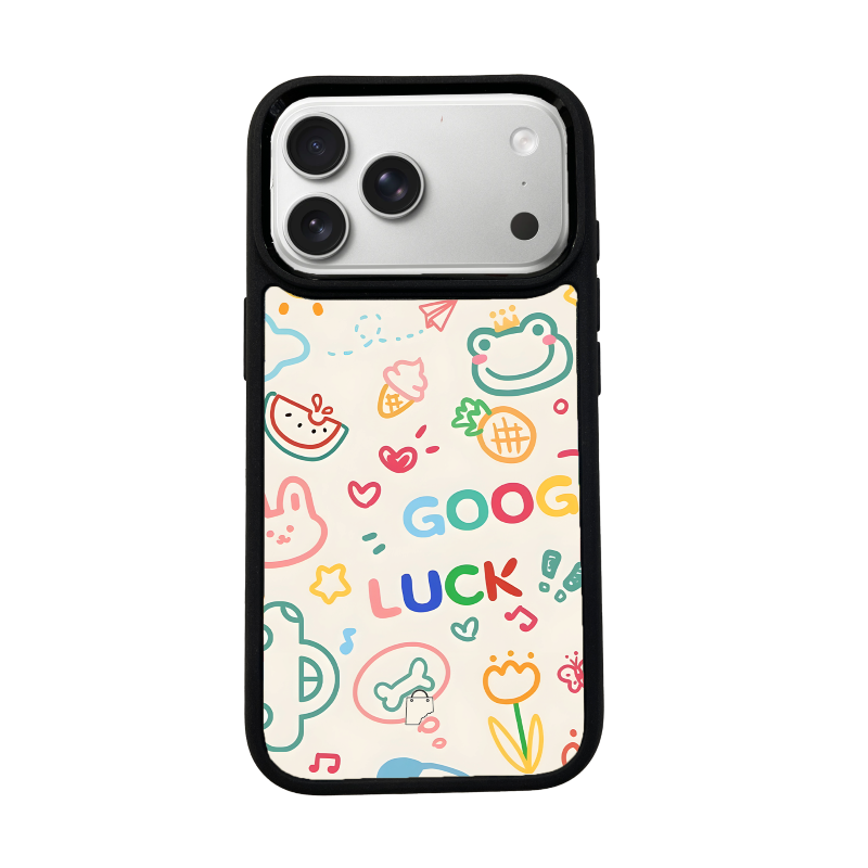 Goodluck Doodle iPhone Phone Case