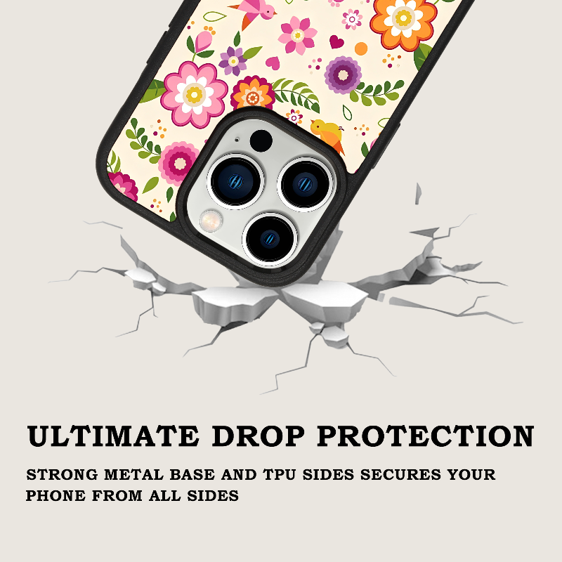 Retro Florere iPhone Phone Case