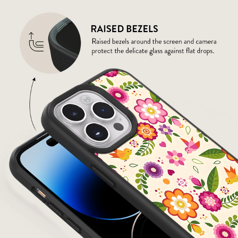 Retro Florere iPhone Phone Case
