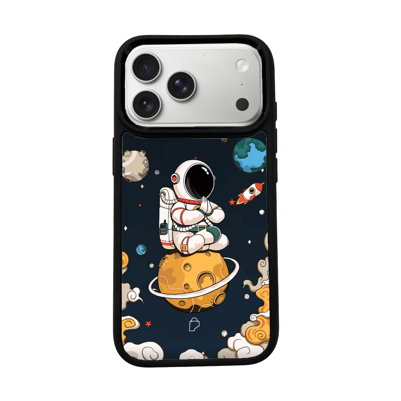 Astronaut Namaste iPhone Case