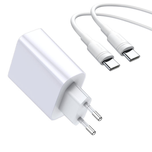 BASEUS 30W TYPE C + USB WALL CHARGER with Type-C to Type-C Cable