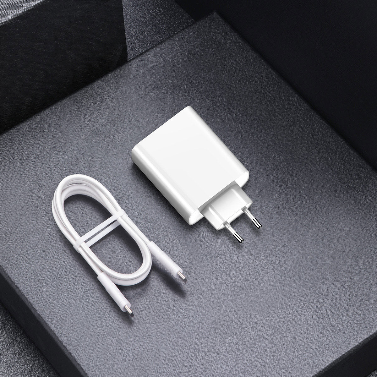 BASEUS 30W TYPE C + USB WALL CHARGER with Type-C to Type-C Cable