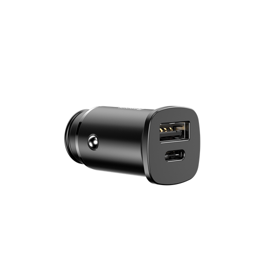 Baseus Metal Body 30w Type C+USB Car Charger