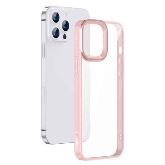 Crystal Transparent Pink Phone Case For iPhone 13 Series