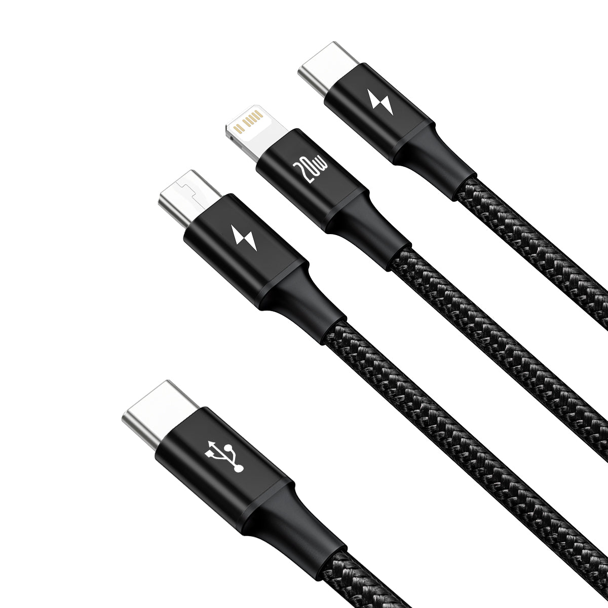 Baseus 3-in-1 Type-C to Micro + Lightning (Apple) + Type-C