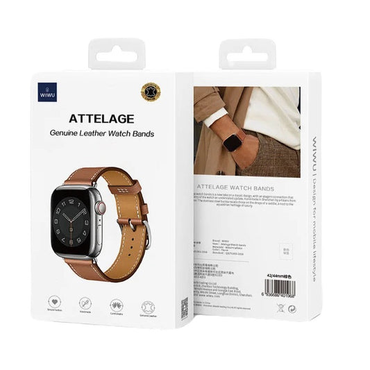 Brown Colour Genuine Leather Apple Watch Band