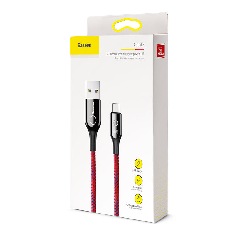 Baseus Intelligent Power-Off Cable USB For Type-C 3A 1M