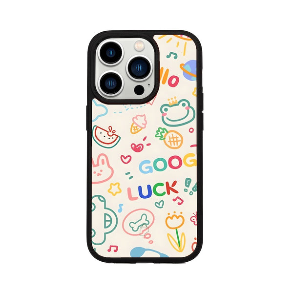 Goodluck Doodle iPhone Phone Case