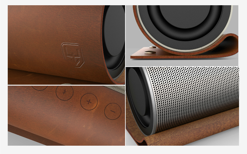 Betnew X03 Bluetooth Speaker - 20w - Premium Leather Design
