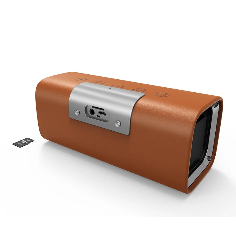 Betnew V7 Bluetooth Speaker - 20w - Premium Leather Design with Powerful Bass