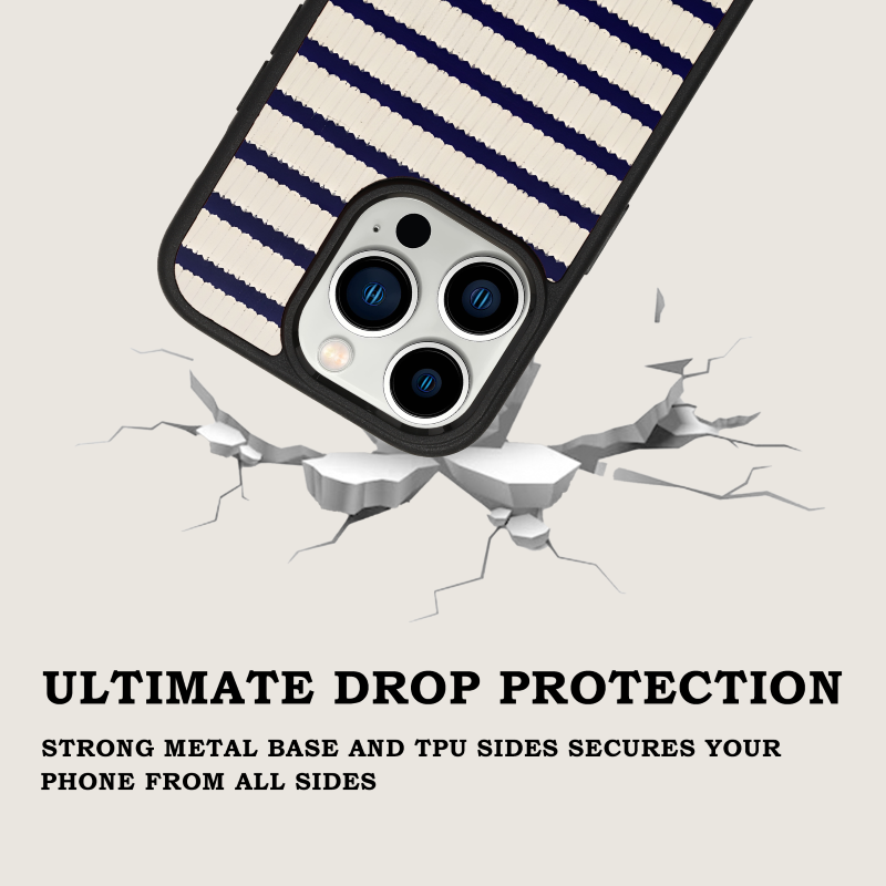 Navy Heritage Stripe Case