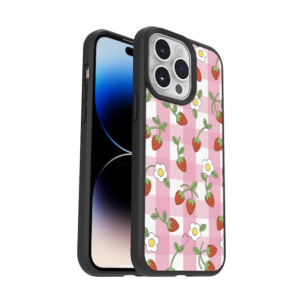 Strawberry Check iPhone Phone Case