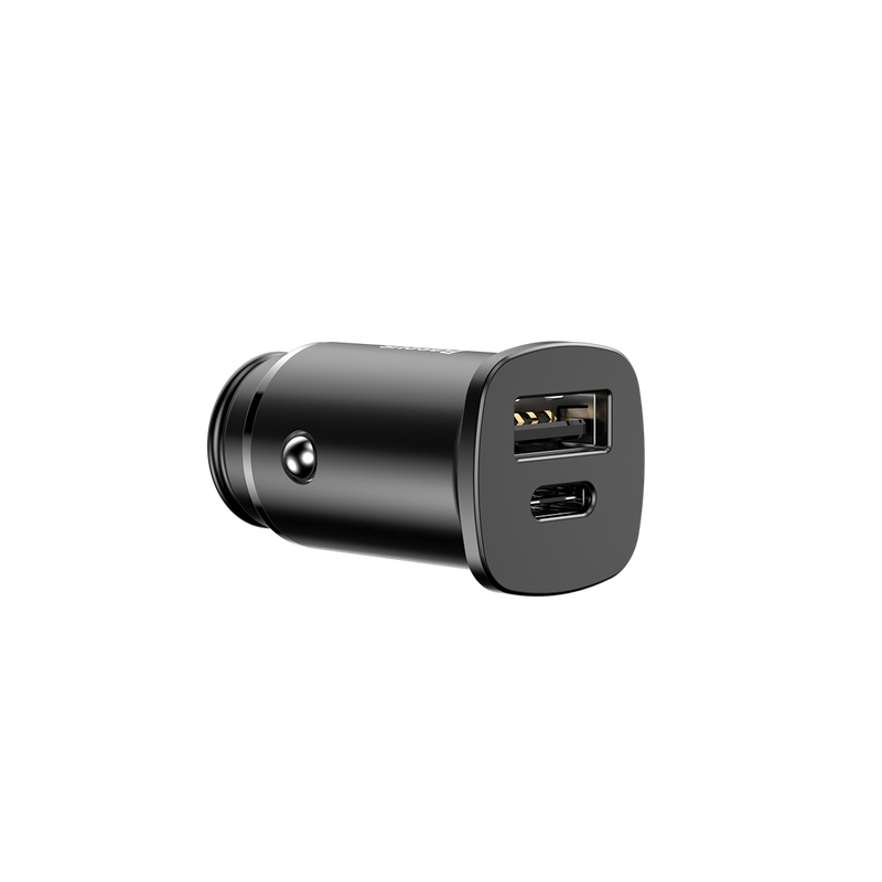 Baseus Metal Body 30w Type C+USB Car Charger