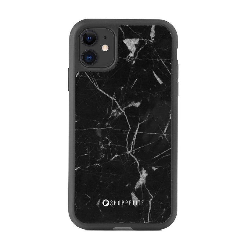 Real Ebony Marble Case for iPhone