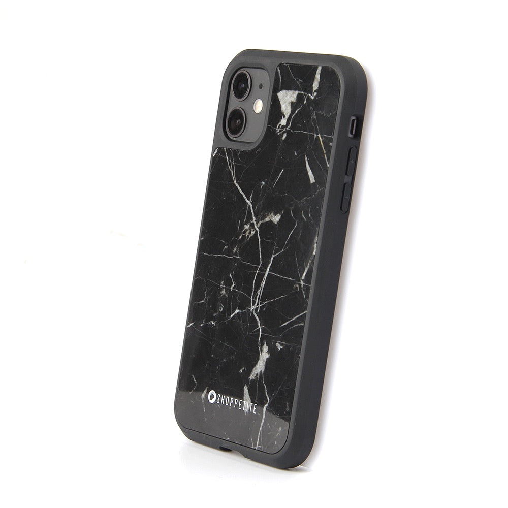 Real Ebony Marble Case for iPhone
