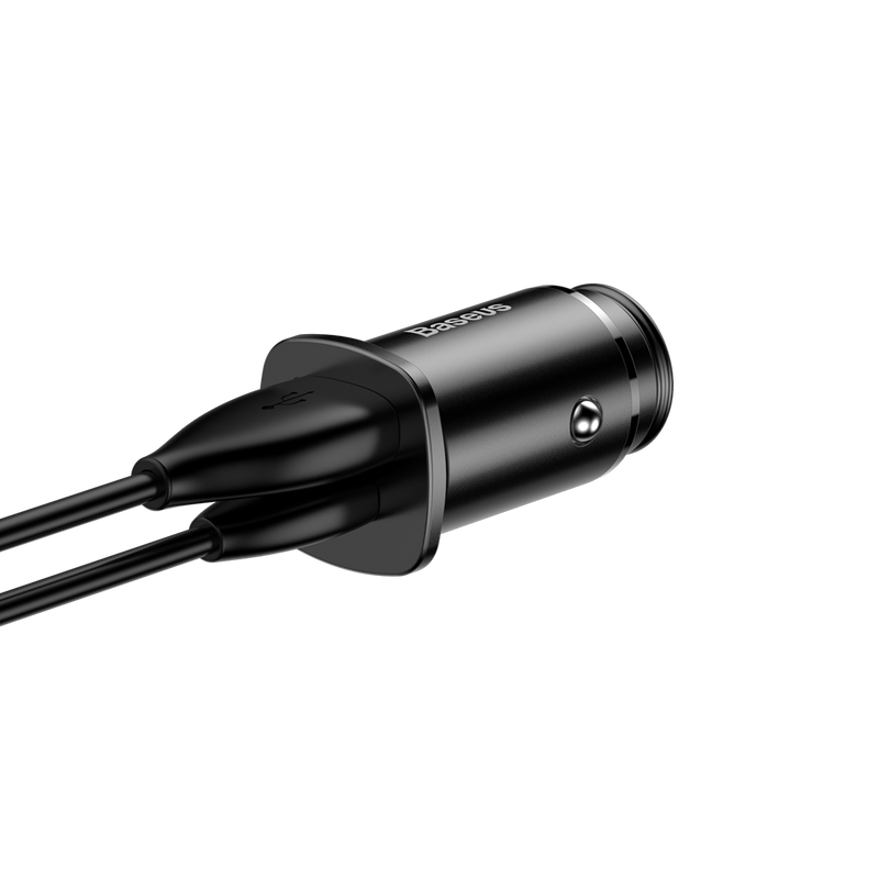 Baseus Metal Body 30w Type C+USB Car Charger