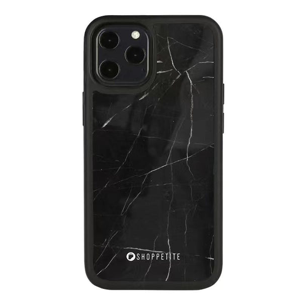 Real Ebony Marble Case for iPhone