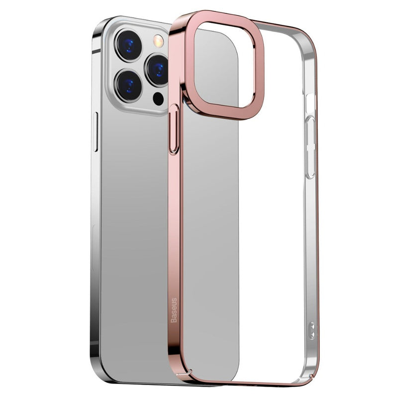 Electroplated Glitter Rose Gold Phone Case For iPhone 13 Series