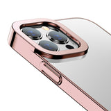 Electroplated Glitter Rose Gold Phone Case For iPhone 13 Series