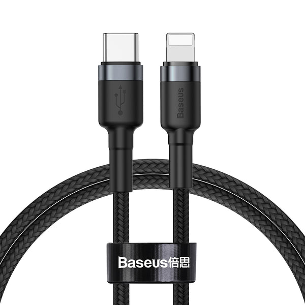 Baseus Cafule Cable Type-C to iP PD 20W 1m Gray+Black