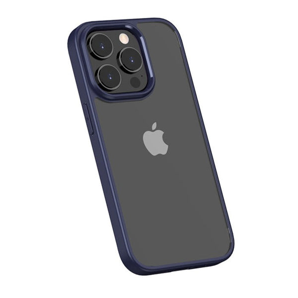 Navy Blue Crystal Transparent Case For iPhone 14 Series