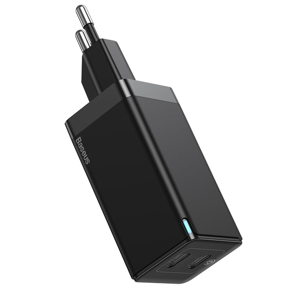Baseus GaN Mini 45w Dual Type-C Port Charger with Type-C to Type-C Cable