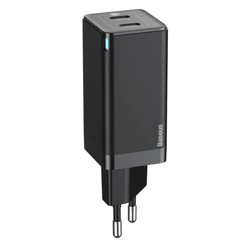Baseus GaN Mini 45w Dual Type-C Port Charger with Type-C to Type-C Cable