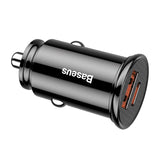 Baseus Plastic Body 30w Type C+USB Port Car Charger
