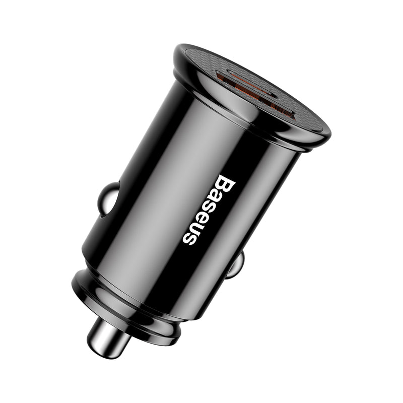 Baseus Plastic Body 30w Type C+USB Port Car Charger