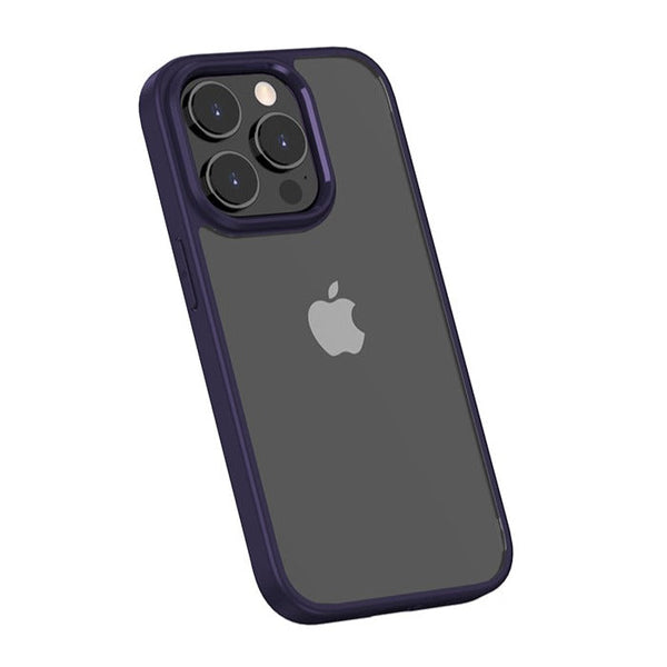 Purple Crystal Transparent Case For iPhone 14 Series