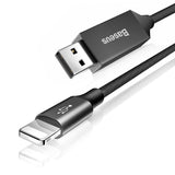 Baseus  Artistic Striped USB cable For iP 5m