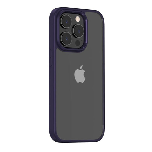 Purple Crystal Transparent Case For iPhone 14 Series