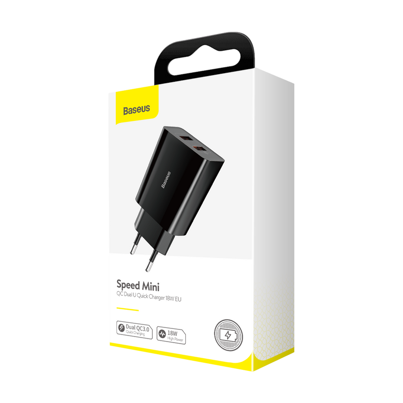 Baseus 18w Dual USB Wall Charger