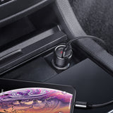 Baseus PPS Technology Digital Display 45w Type C + USB Car Charger