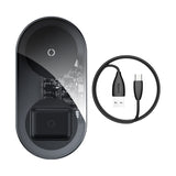 Baseus (15W) 2 in 1 Wireless Charger Transparent