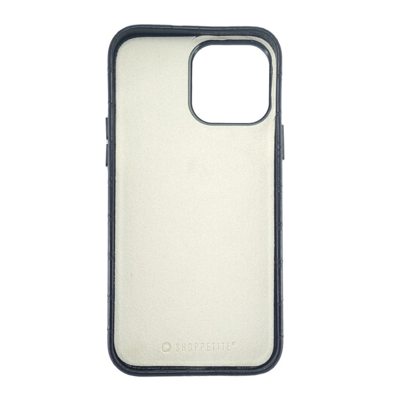 Black PU Leather Crocodile Case For iPhone 13 Series