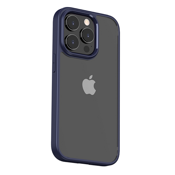 Navy Blue Crystal Transparent Case For iPhone 14 Series