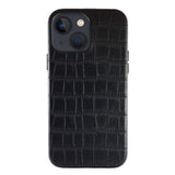 Black PU Leather Crocodile Case For iPhone 13 Series
