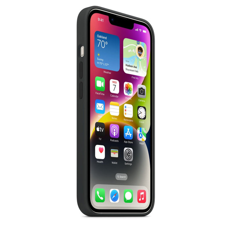 Charcoal Black Silicon Phone Case for iPhone 14 Series