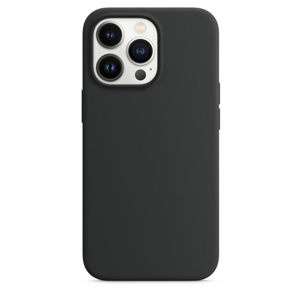 Charcoal Black Silicon Phone Case for iPhone 14 Series