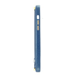 Blue PU Leather Case with Holder & Stand For iPhone 13 Series