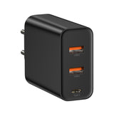 Baseus 3 in 1 PPS Technology 60w Quick Wall Adapter(C+U+U)