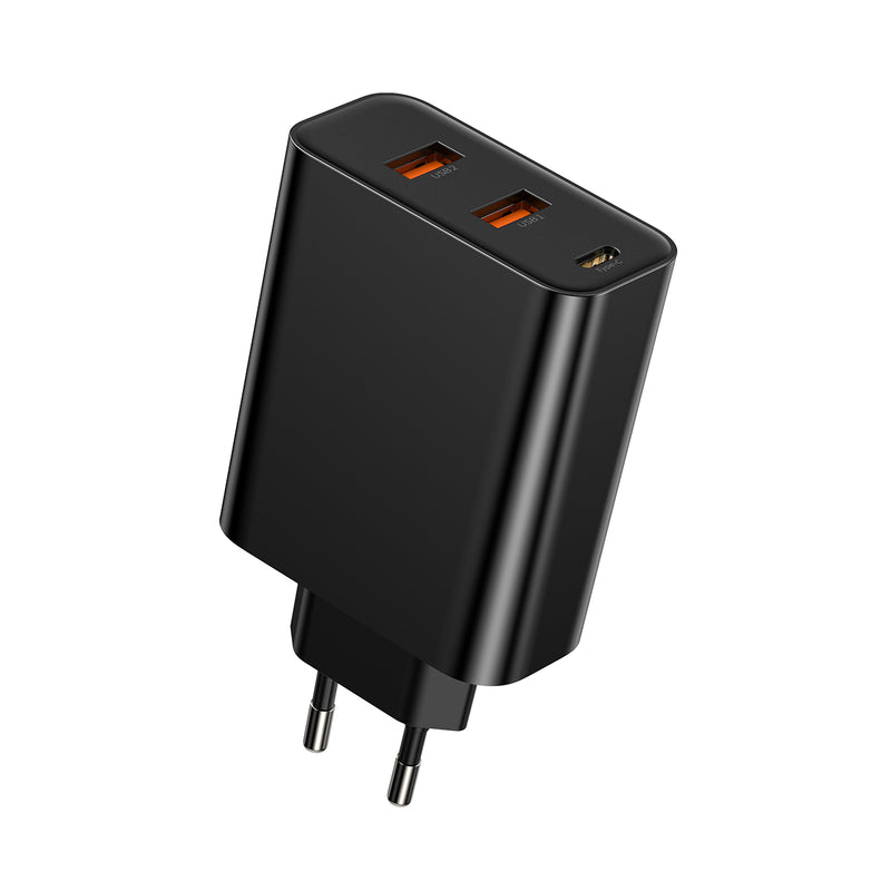 Baseus 3 in 1 PPS Technology 60w Quick Wall Adapter(C+U+U)