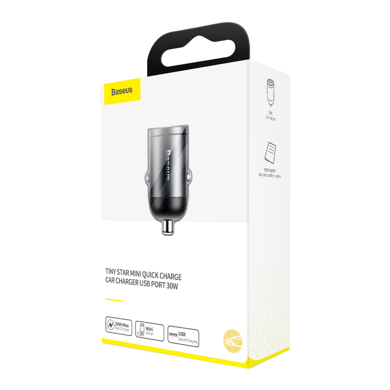 Baseus 30 watt Fast  Charging USB Port Car Charger