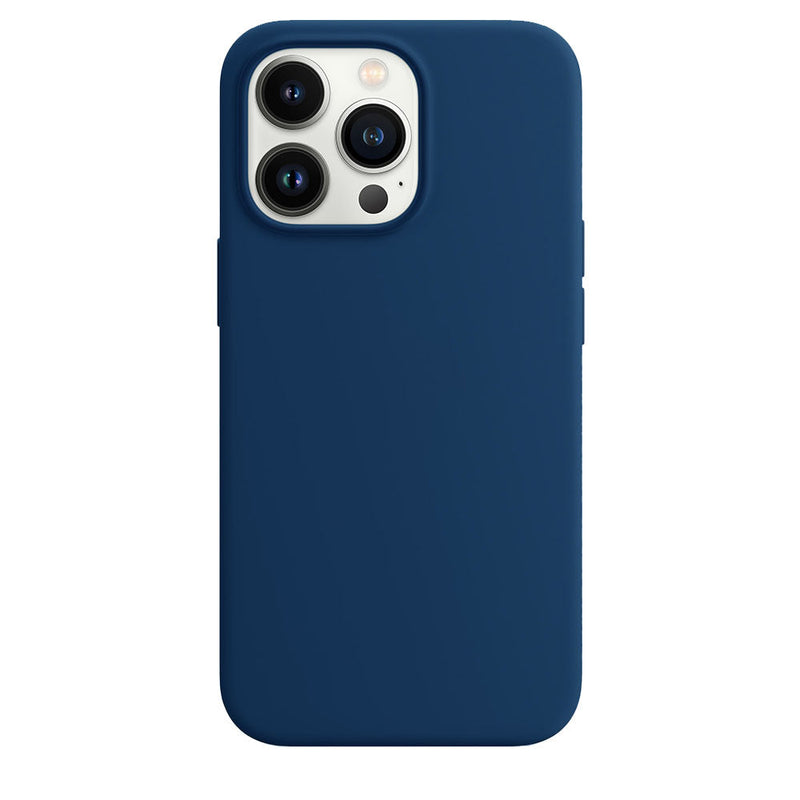 Navy Blue Silicon Phone Case for iPhone 14 Series