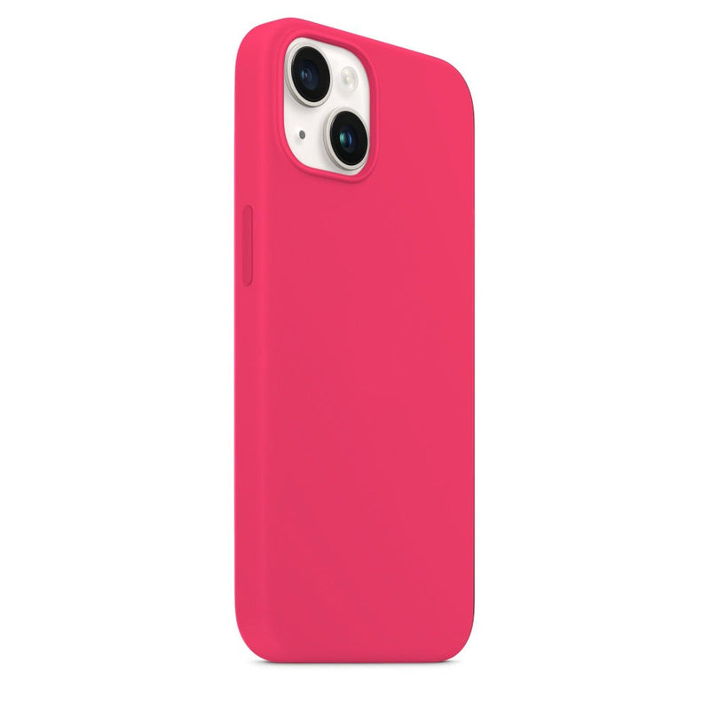 Funda iPhone 11 silicona logo rosa