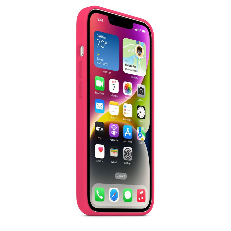 Bubble Gum Pink Silicon Phone Case for iPhone 13 Series